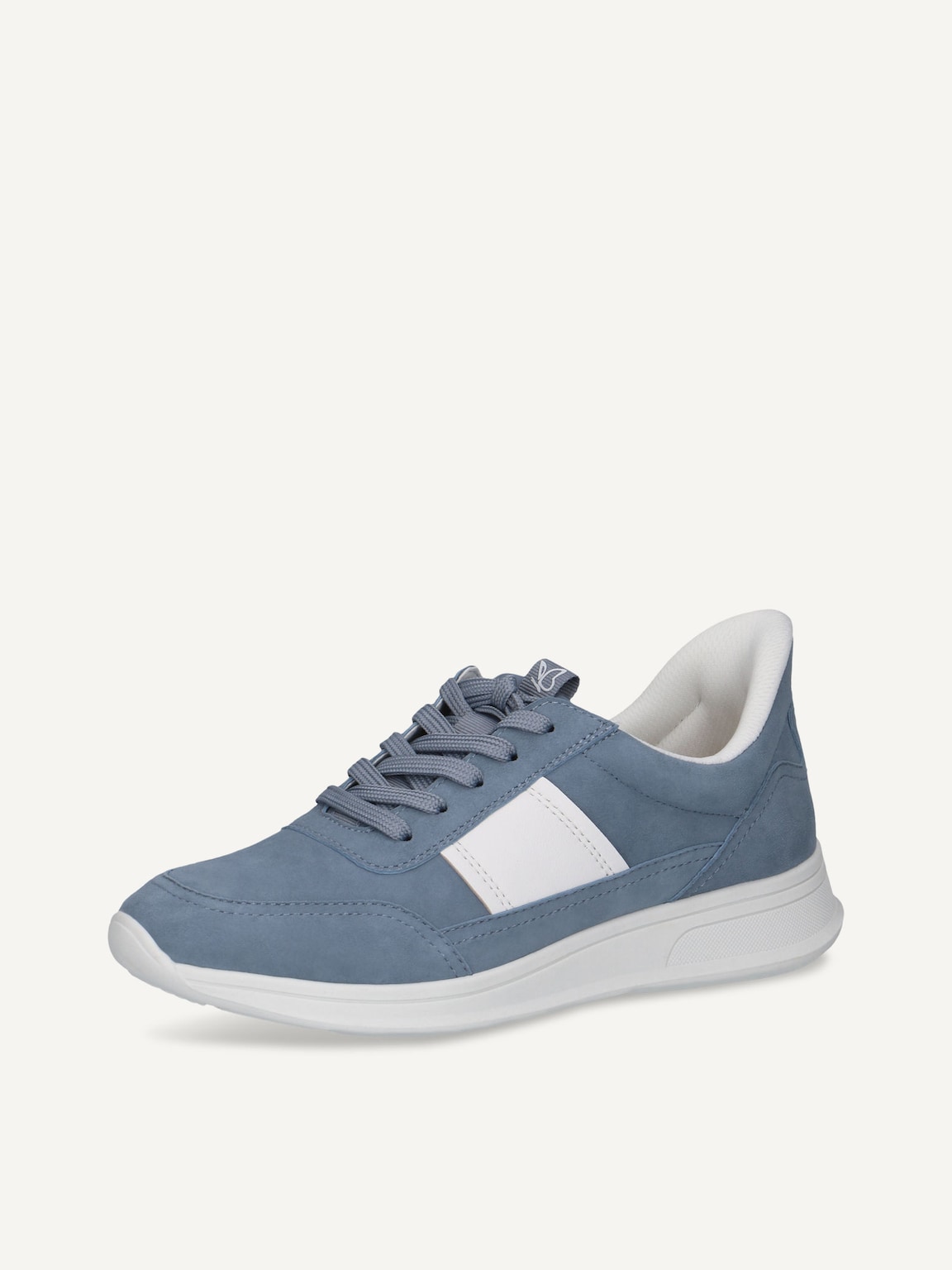 Caprice, Leather Sneaker - black WHITE/LT.BLUE, image 1 of 6