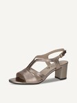 Not selected, Caprice, Leather Heeled sandal - metallic BROWN METALLIC