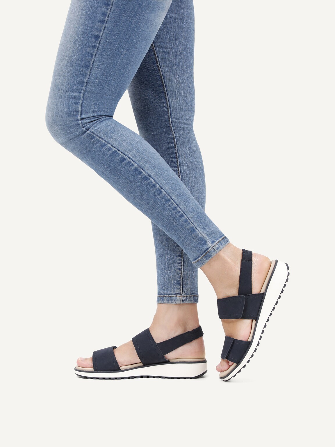 Caprice, Leather Sandal - dark blue OCEAN SUEDE, image 2 of 6