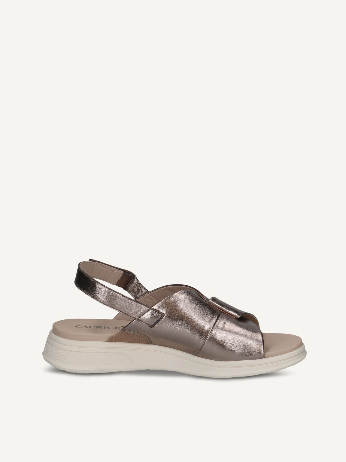 Caprice, Leather Sandal - metallic BROWN METALLIC, image 3 of 5