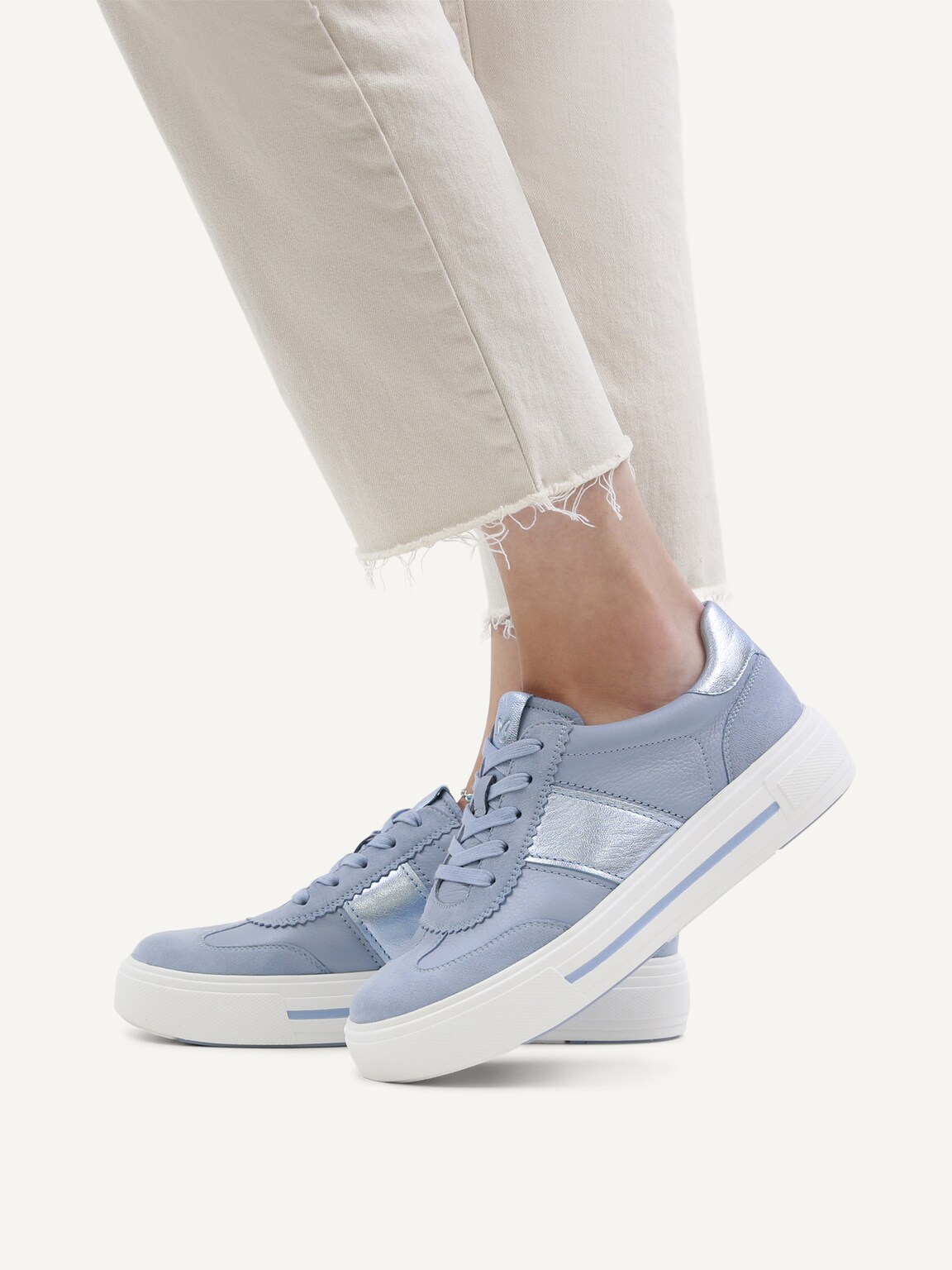 Caprice, Leather Sneaker - blue BLUE COMB, image 2 of 6
