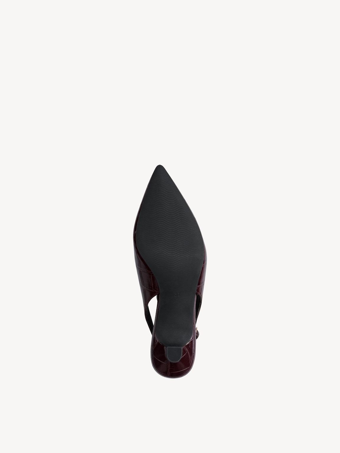 Marco Tozzi, Decolleté - rosso BORDEAUX CROCO, immagine 4 di 6
