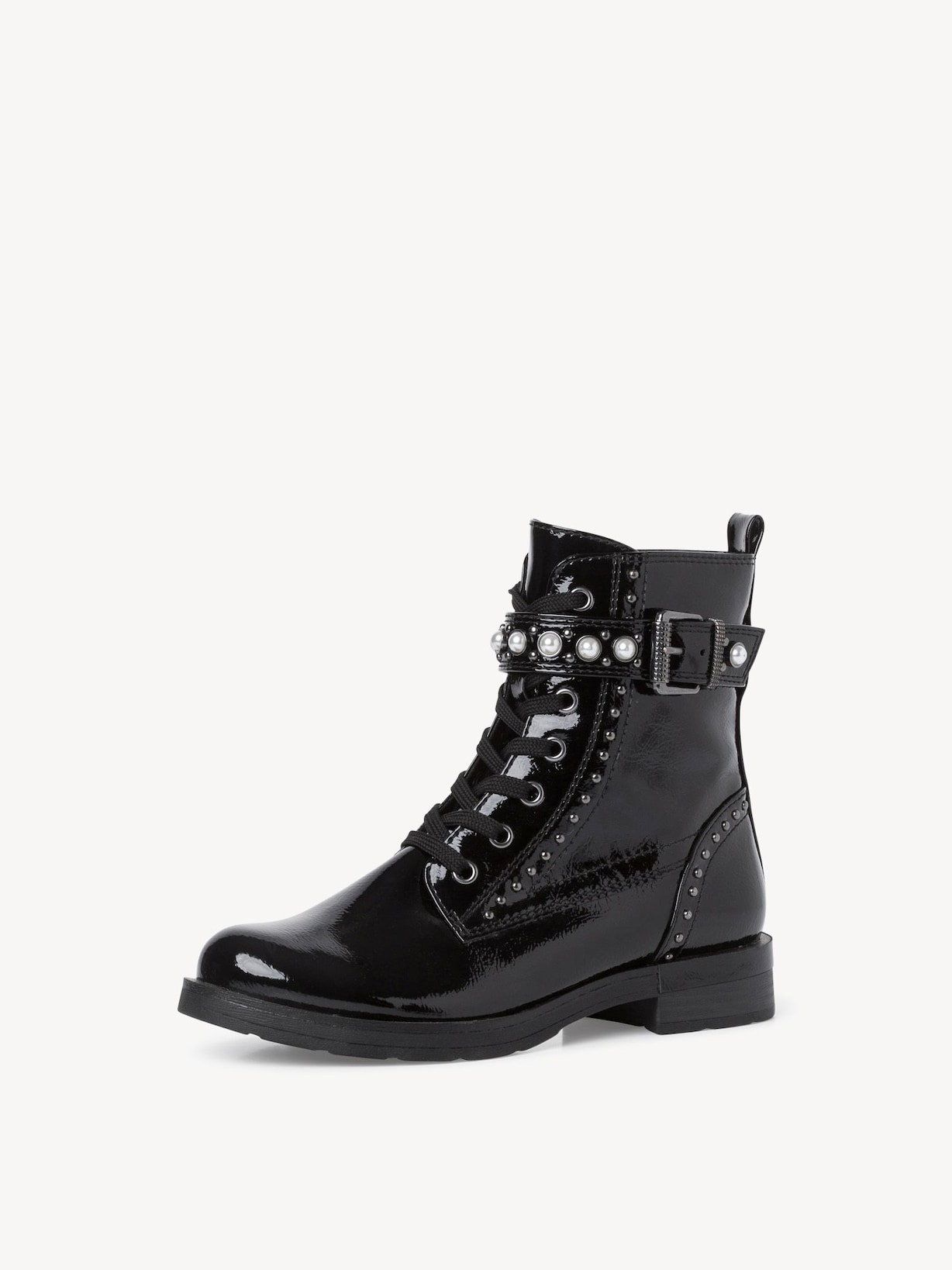 Marco Tozzi, Enkellaarsje - zwart BLACK PATENT, afbeelding 1 van 5