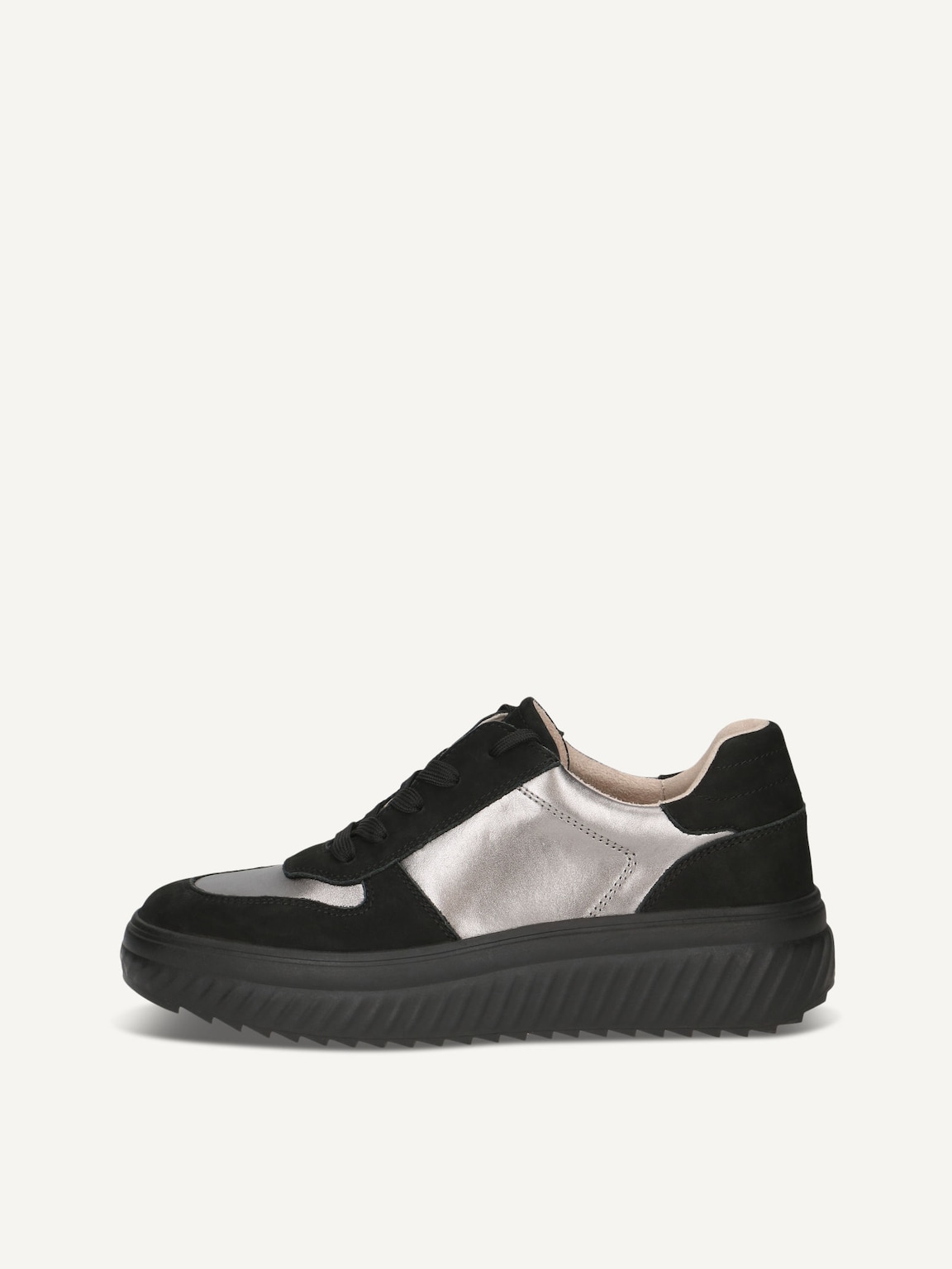 Caprice, Leather Sneaker - black BLACK/PIOMBO, image 2 of 5