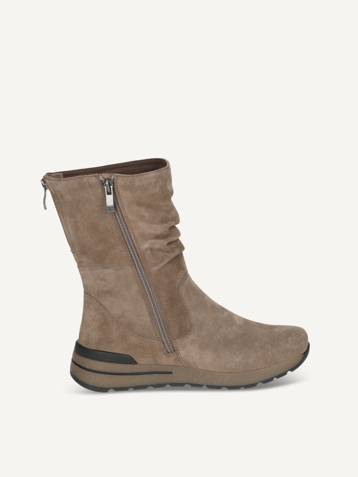 Caprice, Leather Bootie - brown TAUPE SUEDE, image 3 of 5