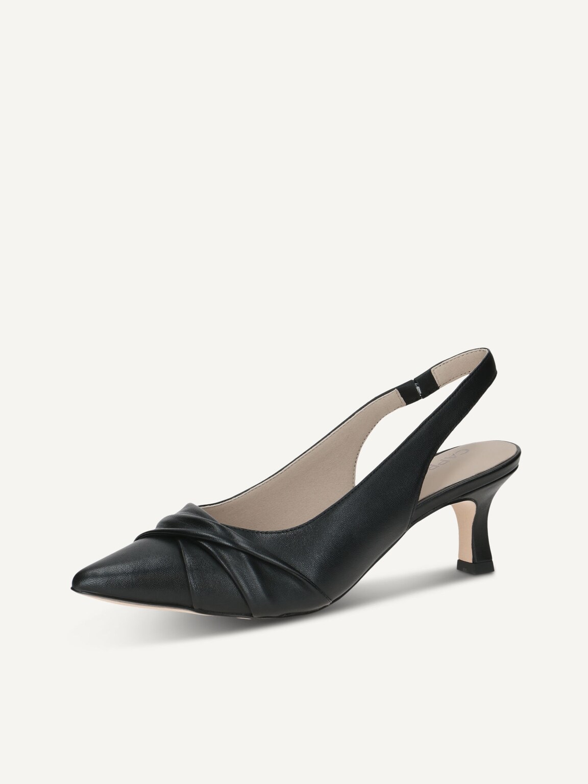 Caprice, Leather sling pumps - black BLACK NAPPA, image 1 of 5