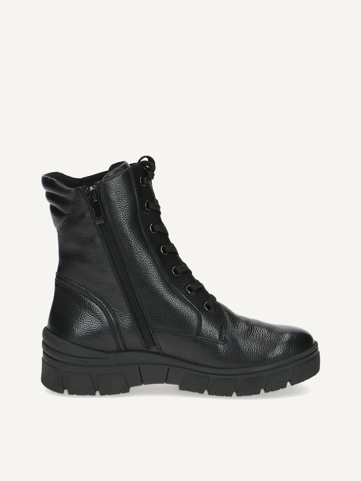 Caprice, Leather Bootie - black warm lining BLACK NAPPA, image 3 of 5