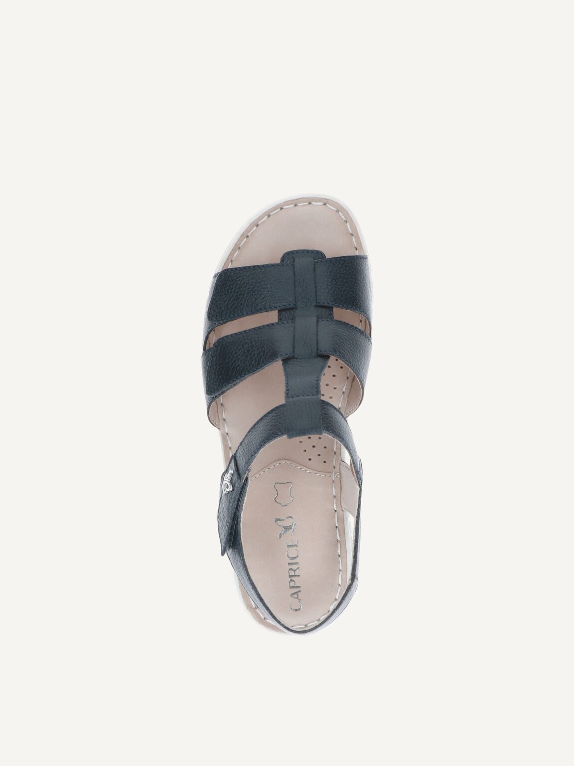 Caprice, Leather Heeled sandal - blue OCEAN NAPPA, image 6 of 6