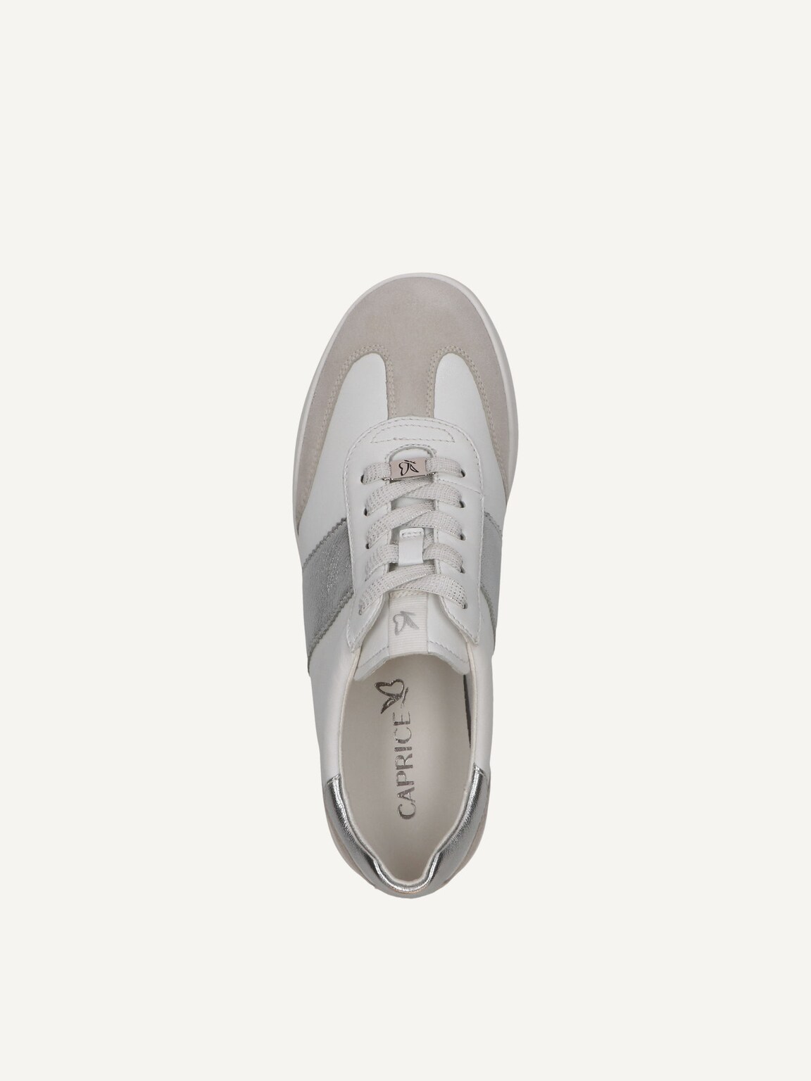 Caprice, Leather Sneaker - white WHITE/SILVER, image 6 of 6