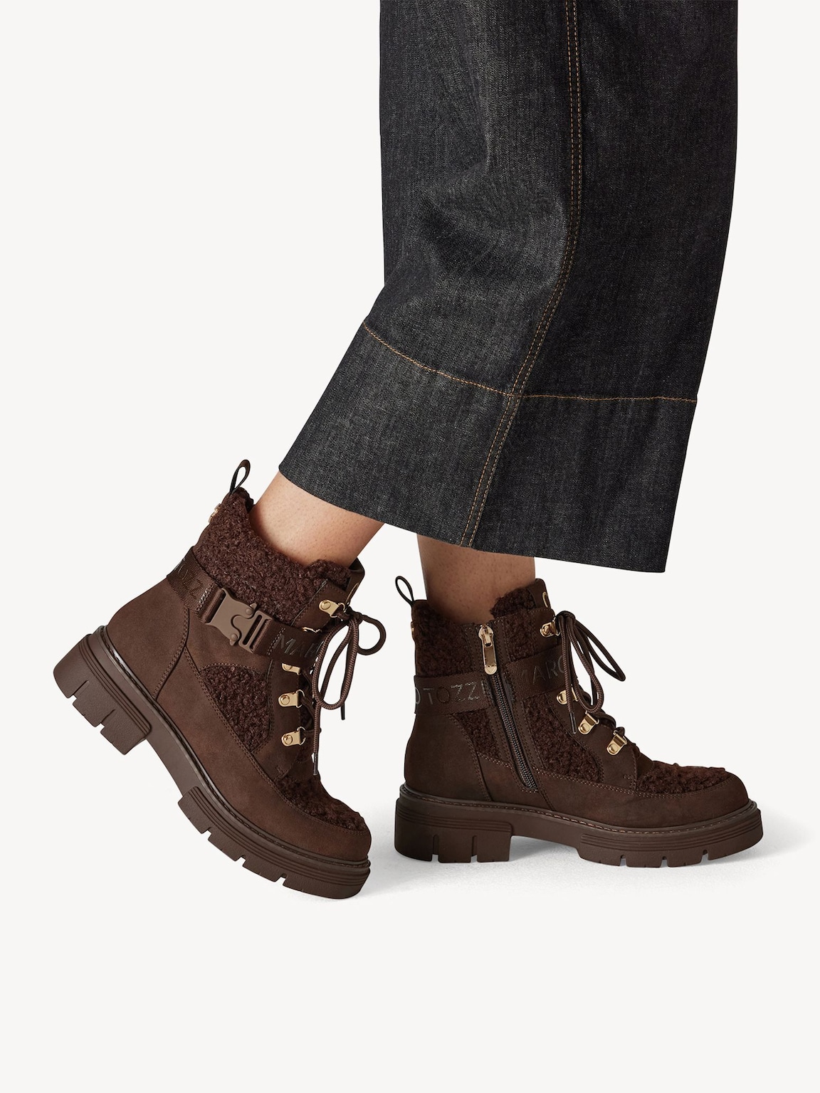 Marco Tozzi, Bootie - brown warm lining, CHOCO COMB, Image 2 of 7