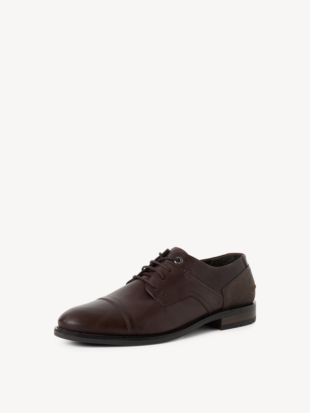 Marco Tozzi, Leather Low shoes - brown, DK.BROWN, Image 2 of 6