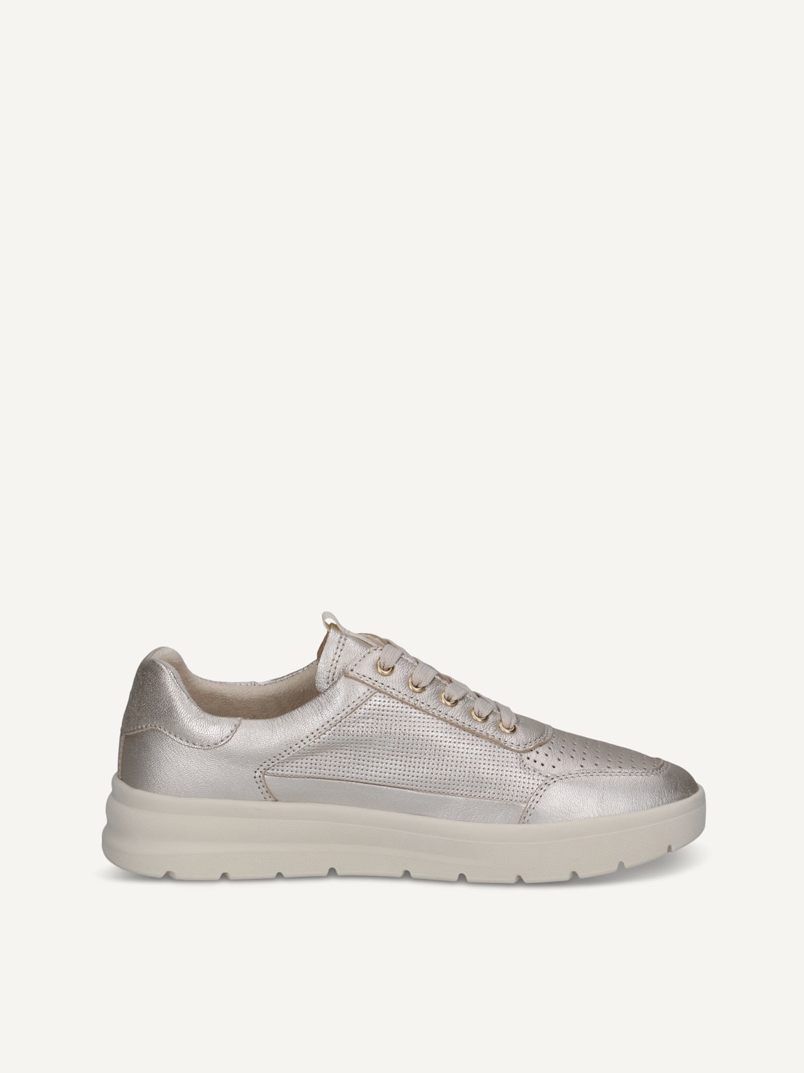 Caprice, Leather Low shoes - metallic PLATIN METAL., image 4 of 6
