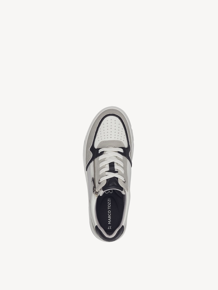 Marco Tozzi, Sneaker - bianco WHITE/BLACK, immagine 3 di 6