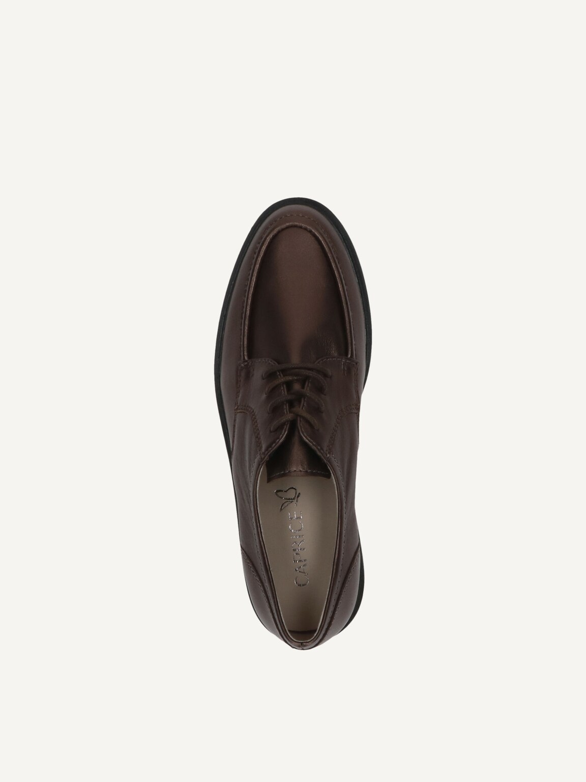 Caprice, Leather Low shoes - brown DK BROWN MET, image 6 of 6