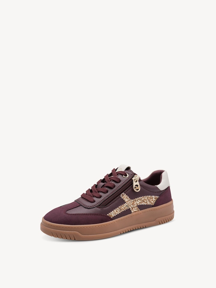 Marco Tozzi, Sportowe - czerwony MULBERRY COMB