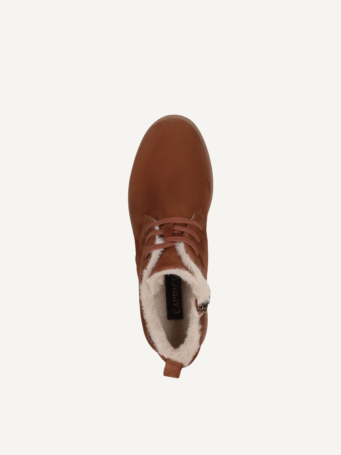 Caprice, Leather Bootie - brown warm lining COGNAC SUEDE, image 6 of 6