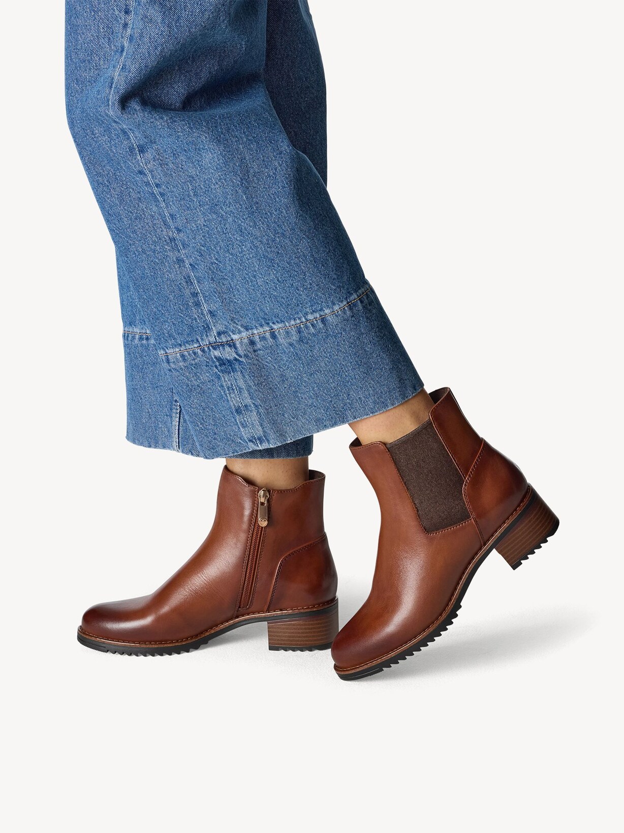 Marco Tozzi, Chelseaboot - bruin COGNAC, afbeelding 2 van 7