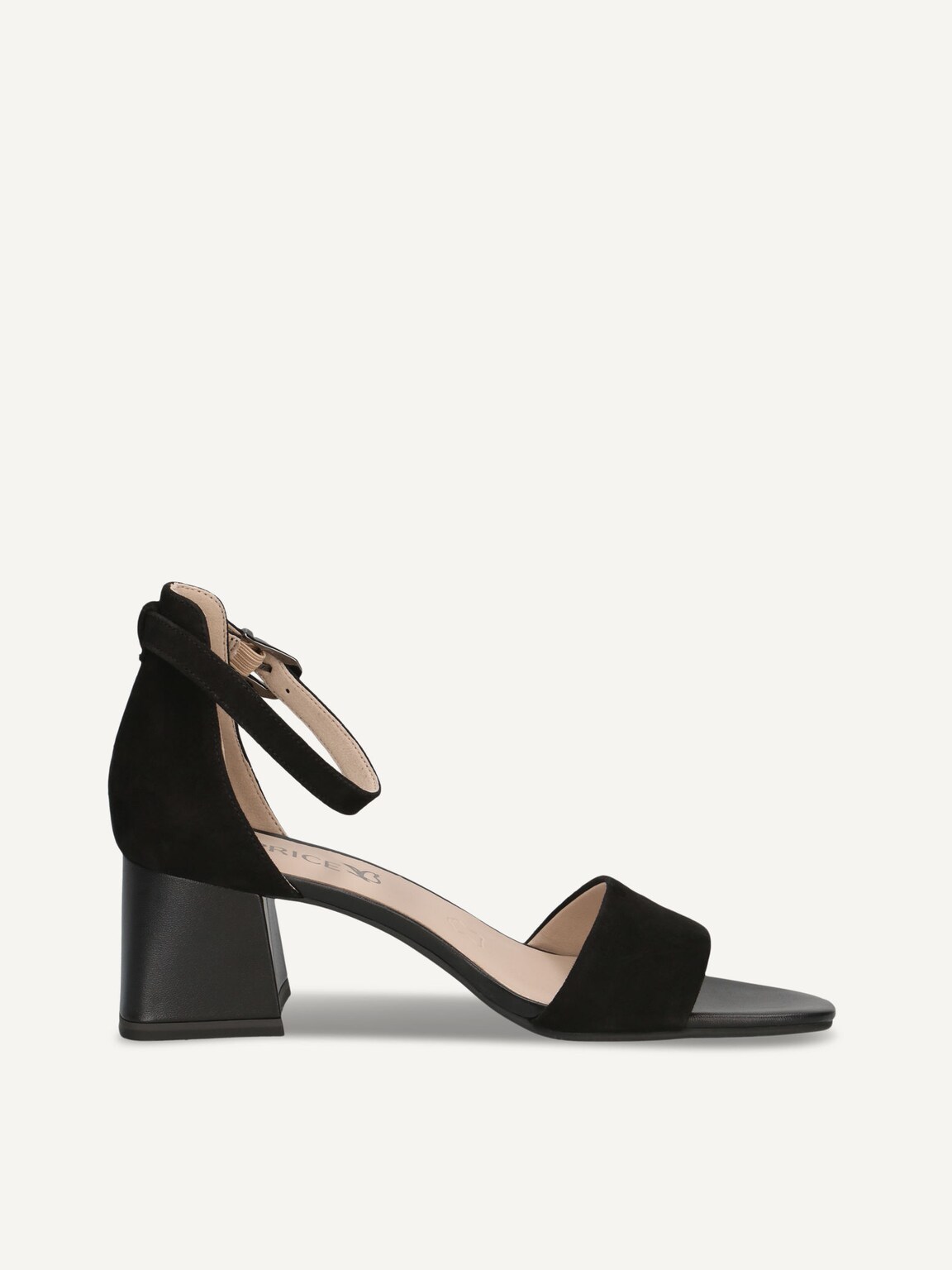 Caprice, Leather Heeled sandal - black BLACK SUEDE, image 3 of 5