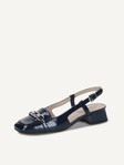 Not selected, Caprice, Leather sling pumps - blue OCEAN NAPLAK