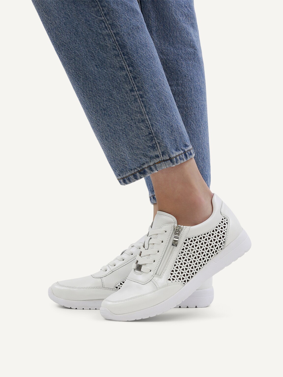 Caprice, Leather Sneaker - white WHITE NAPPA, image 2 of 6