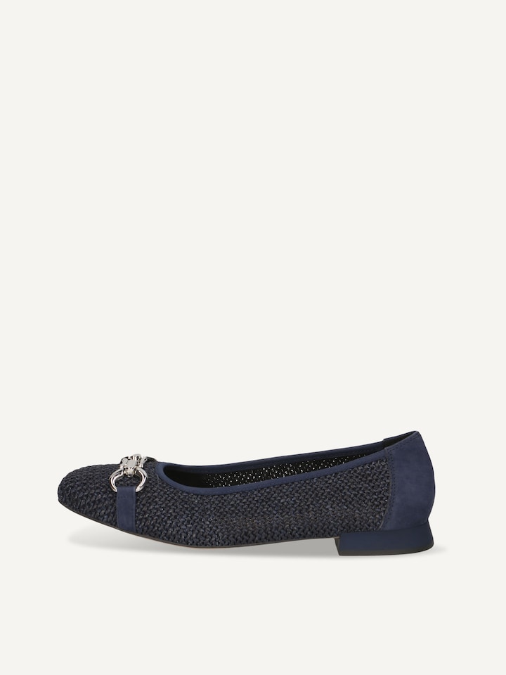 Caprice, Ballerine - bleu foncé OCEAN COMB