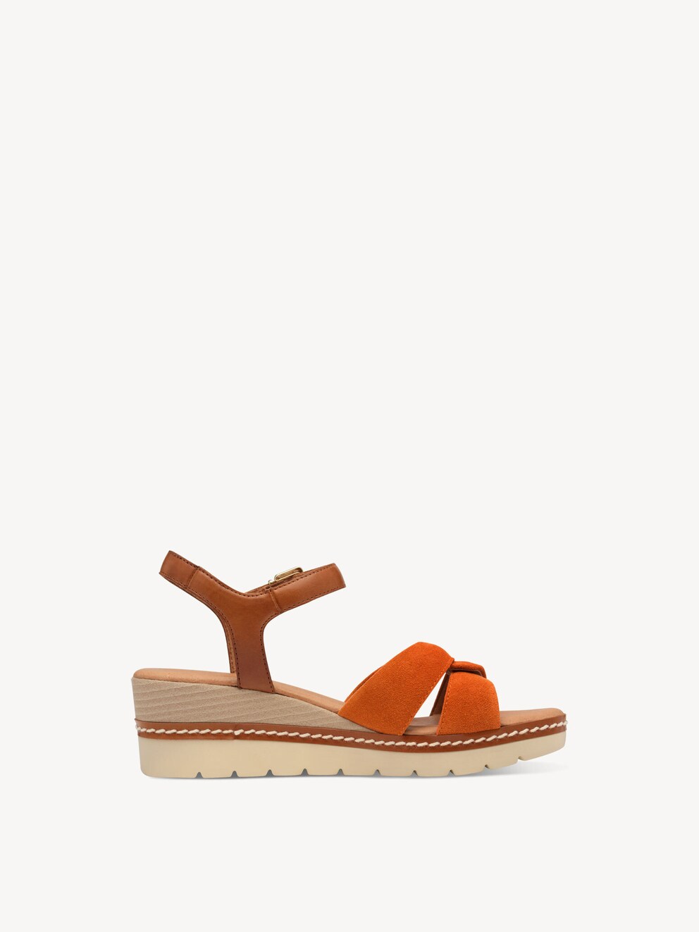 Marco Tozzi, Sandale en cuir - orange MANGO COMB, image 6 sur 6