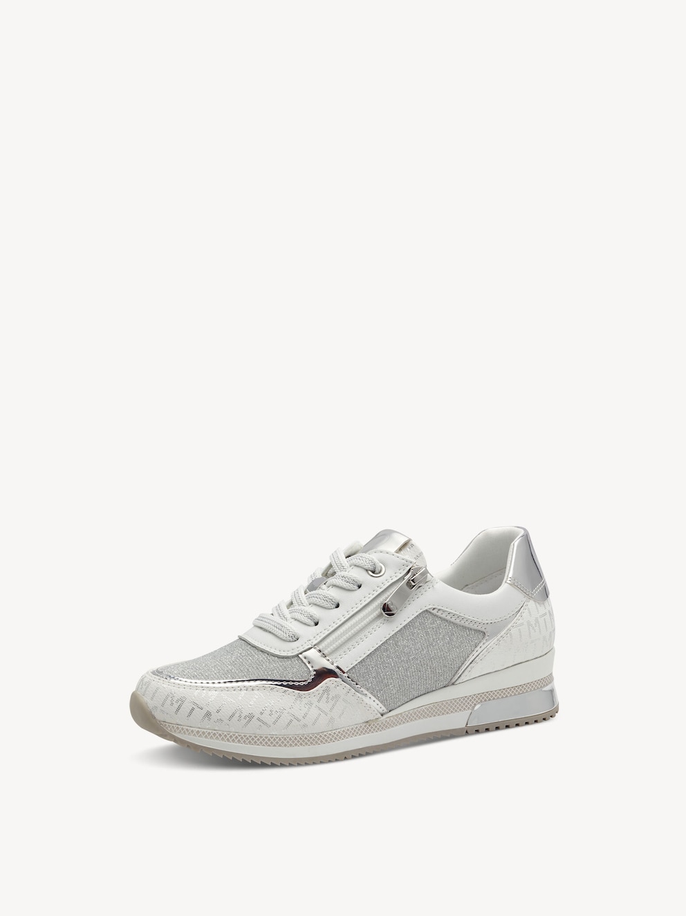 Marco Tozzi, Sneaker - bianco WHITE/SILVER, immagine 2 di 6