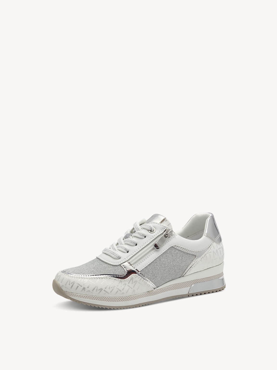 Marco Tozzi, Sneaker - bianco WHITE/SILVER, immagine 2 di 6