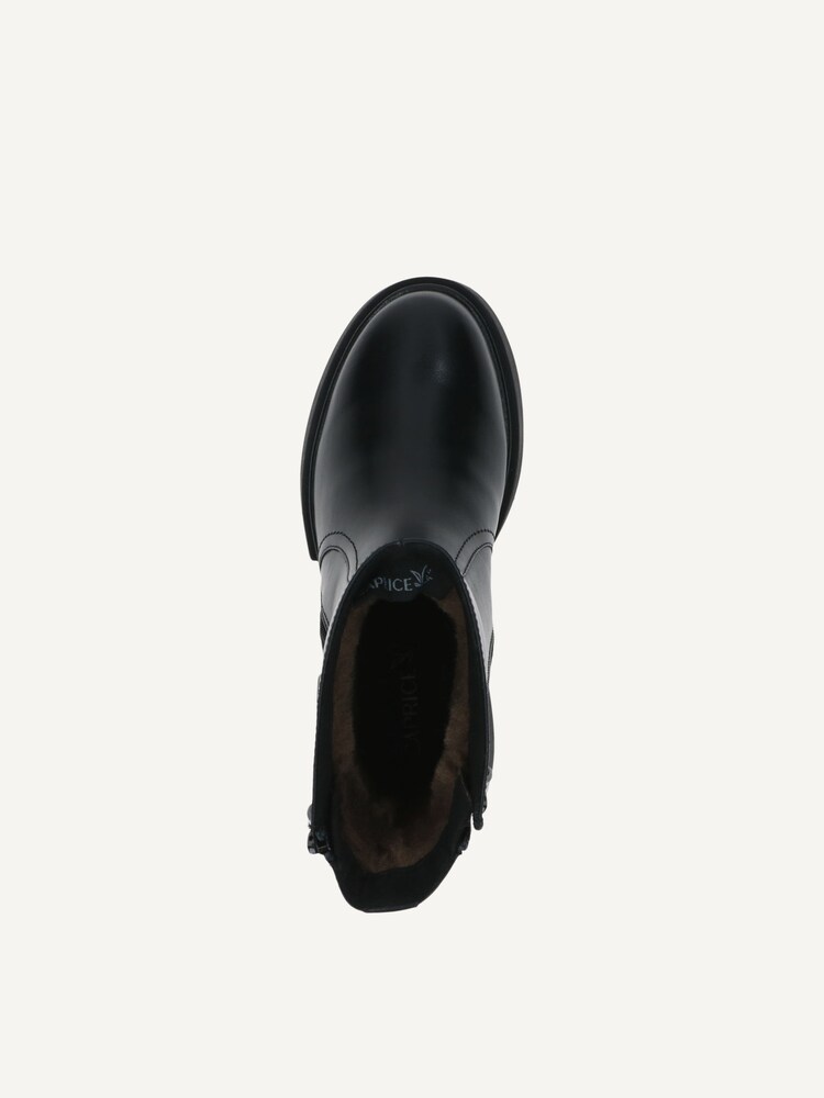 Caprice, Leather Bootie - black warm lining BLACK NAPPA, image 5 of 5