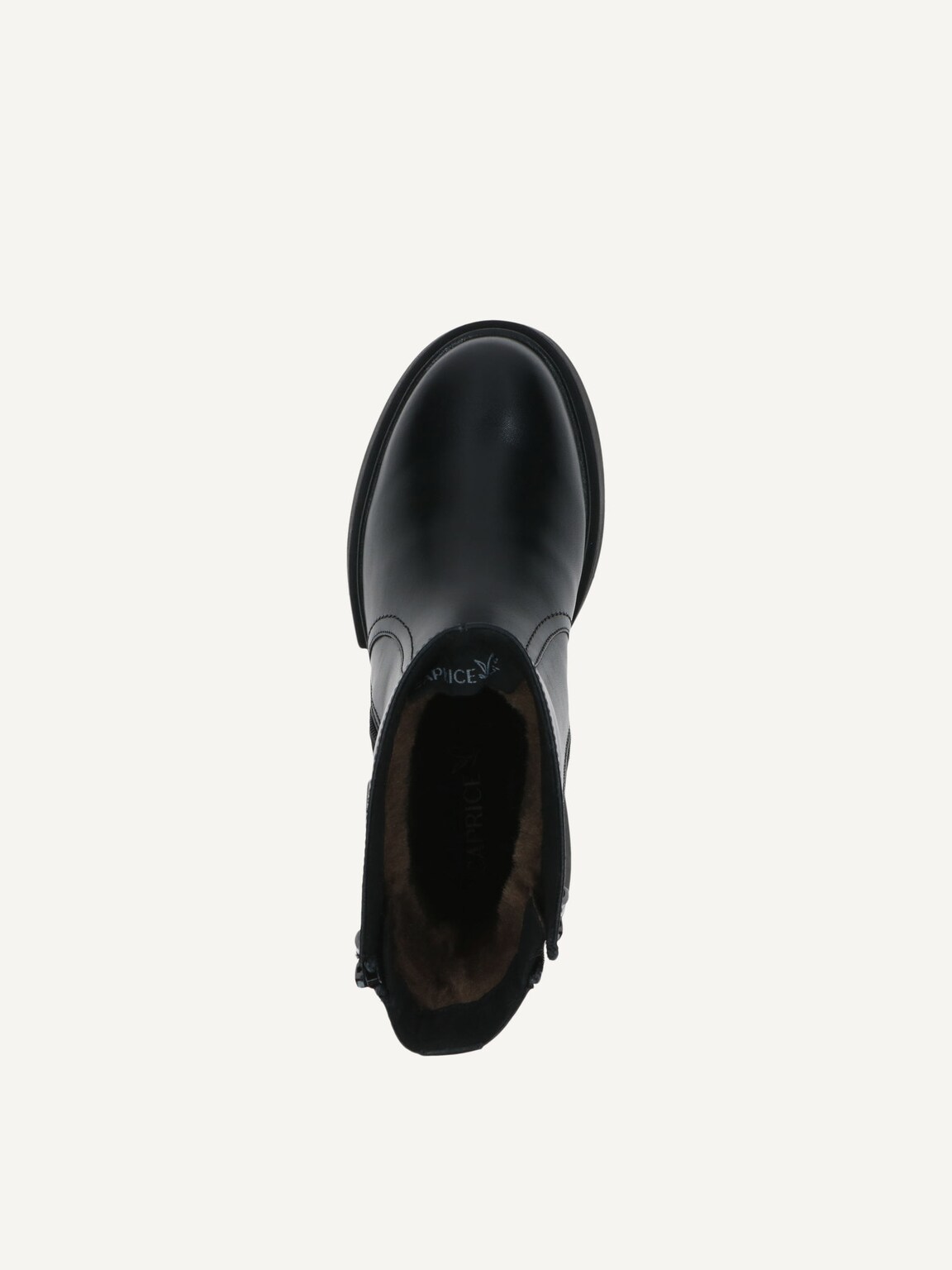 Caprice, Leather Bootie - black warm lining BLACK NAPPA, image 5 of 5