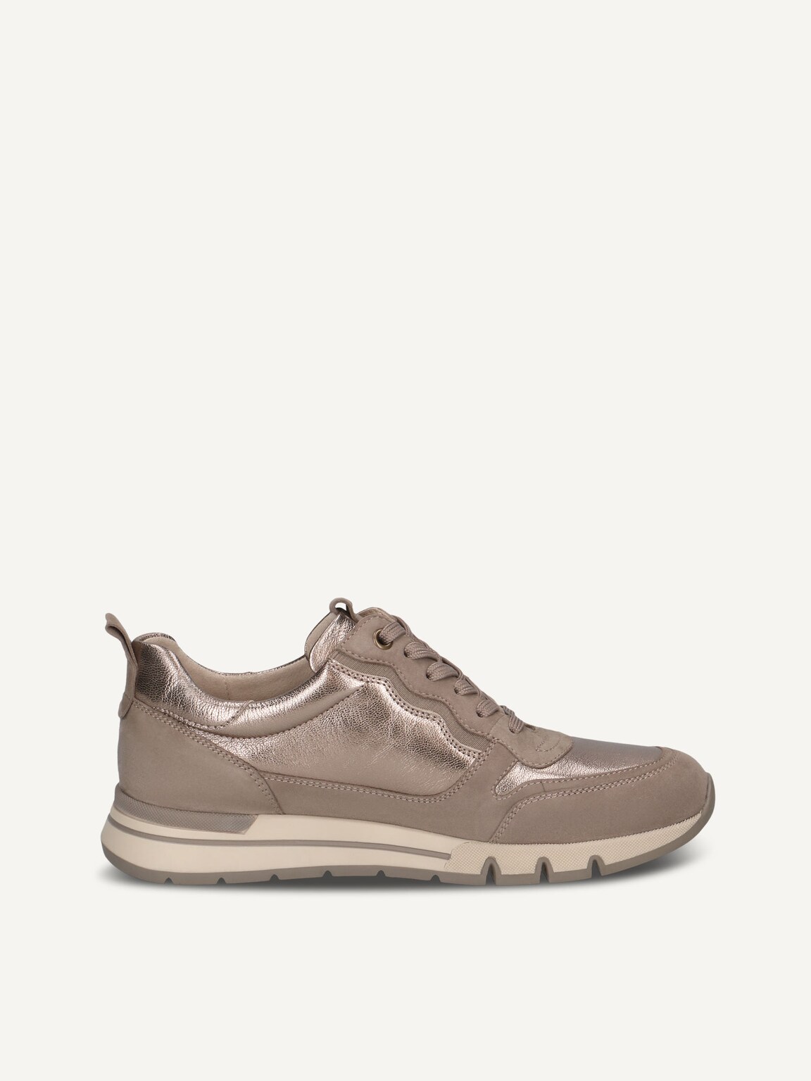 Caprice, Leather Sneaker - beige TAUPE COMB, image 3 of 5