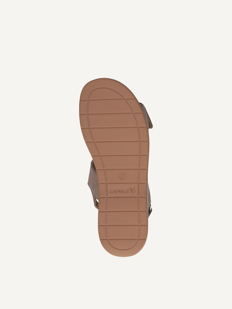 Caprice, Sandale en cuir - beige TAUPE NUBUC, image 5 sur 5