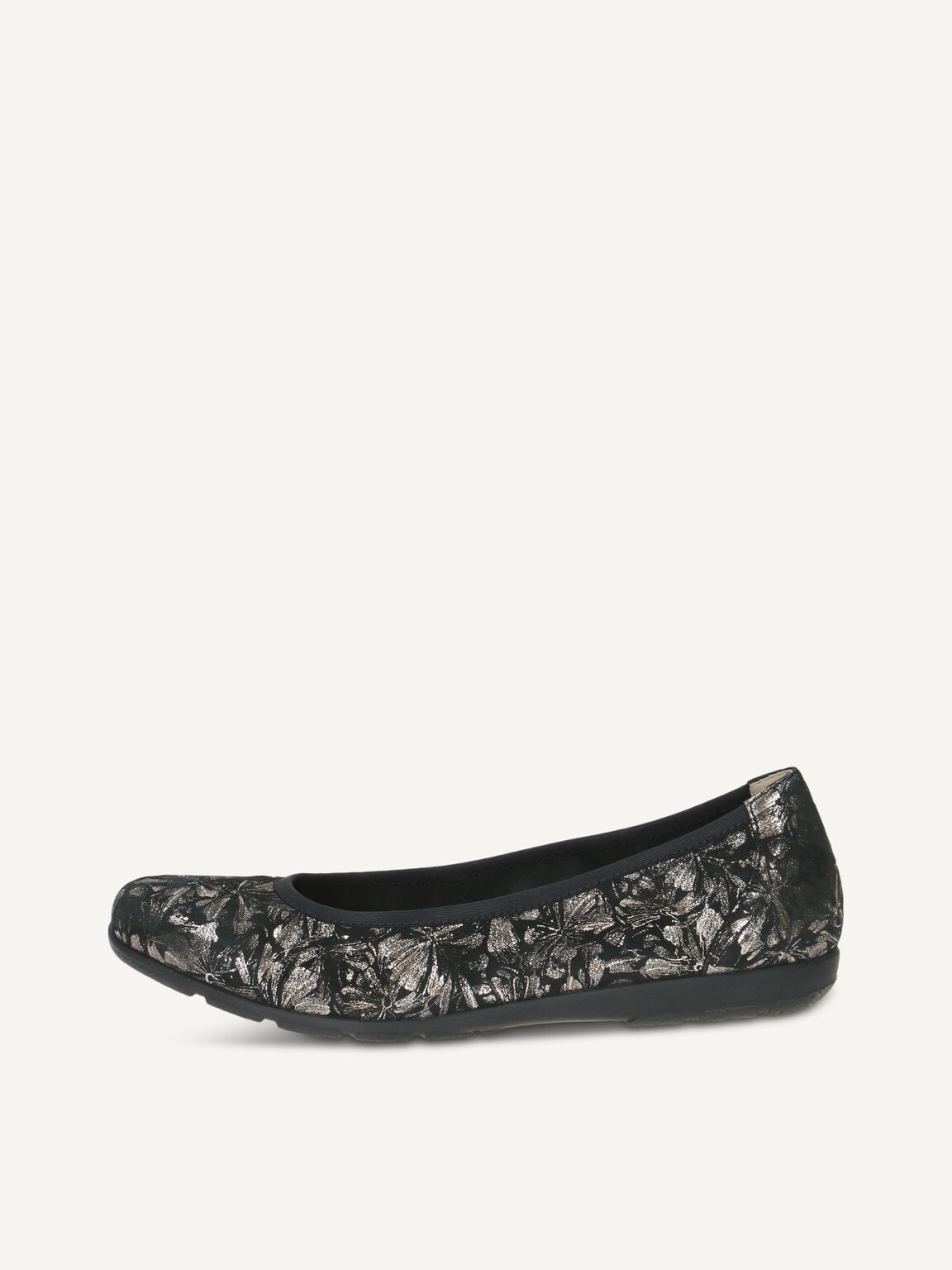 Caprice, Leather Ballerina - black BLACK/GUNMETAL, image 3 of 6