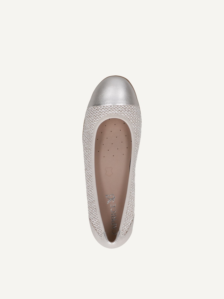 Caprice, Ballerine - blanc OFFWHITE COMB, image 4 sur 5