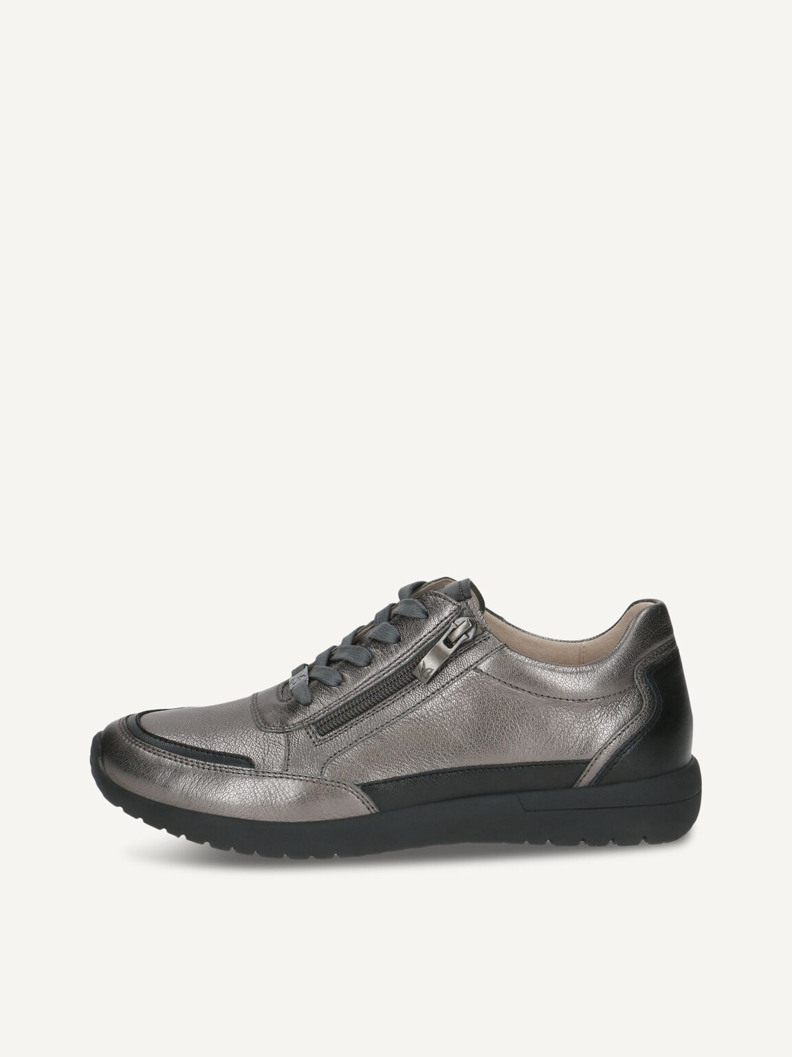 Caprice, Leather Low shoes - grey DK GREY METAL., image 2 of 5