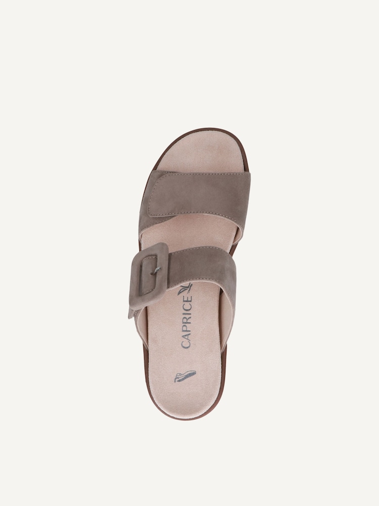Caprice, Mule en cuir - marron TAUPE SUEDE, image 4 sur 5