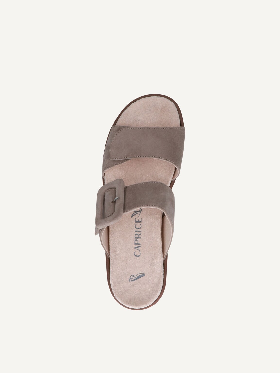 Caprice, Leather Mule - brown TAUPE SUEDE, image 5 of 5