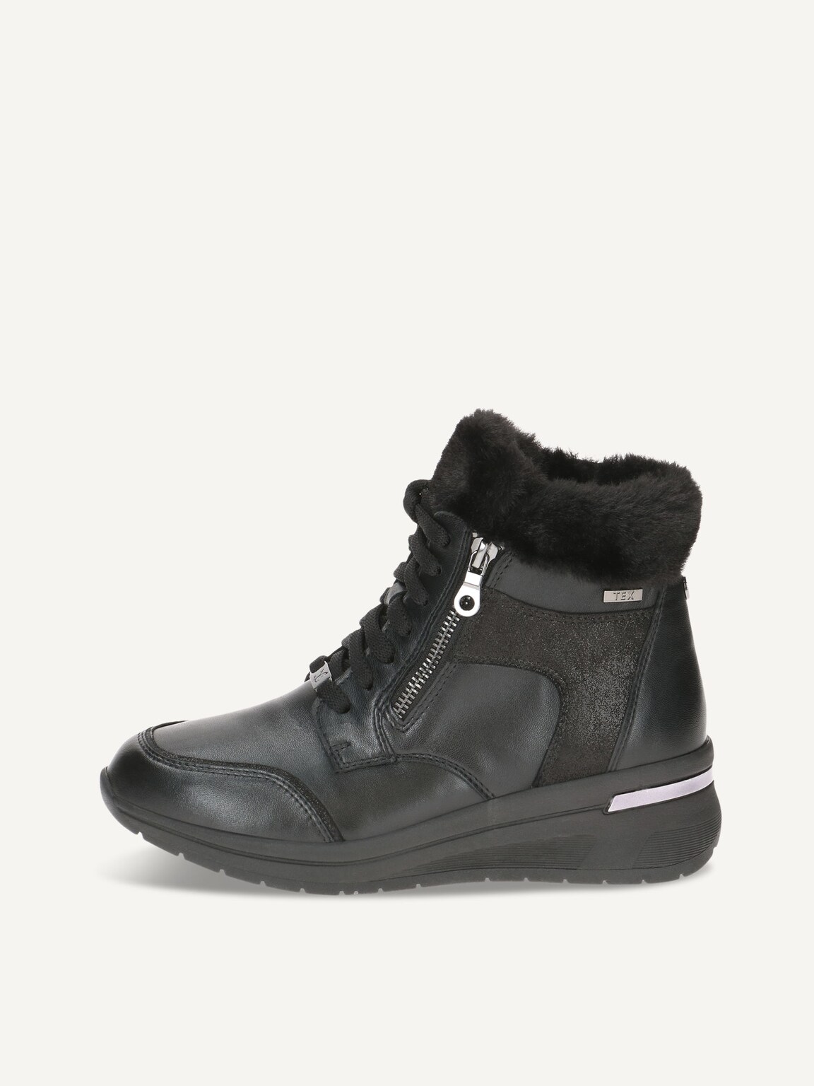 Caprice, Bootie - black warm lining BLACK COMB, image 2 of 5