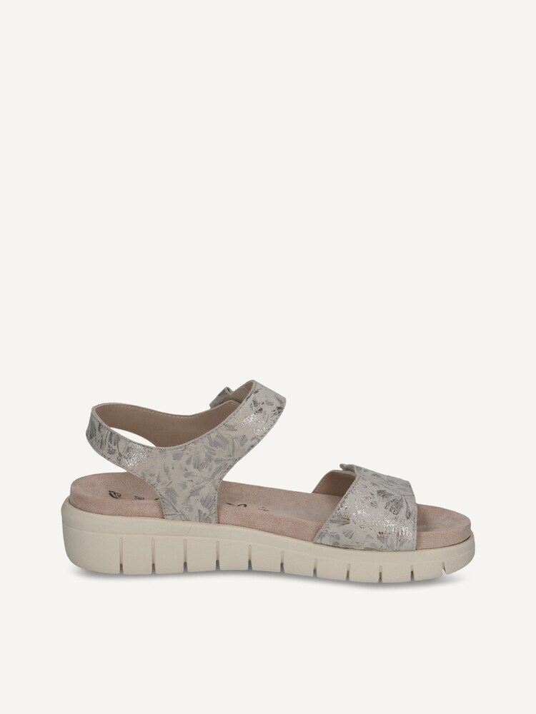 Caprice, Sandale en cuir - blanc OFFWHITE/SILV., image 3 sur 5