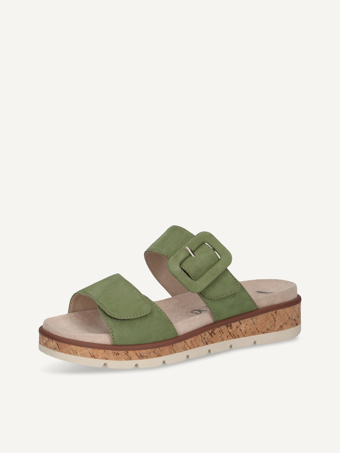 Caprice, Leather Mule - green GREEN SUEDE, image 1 of 6
