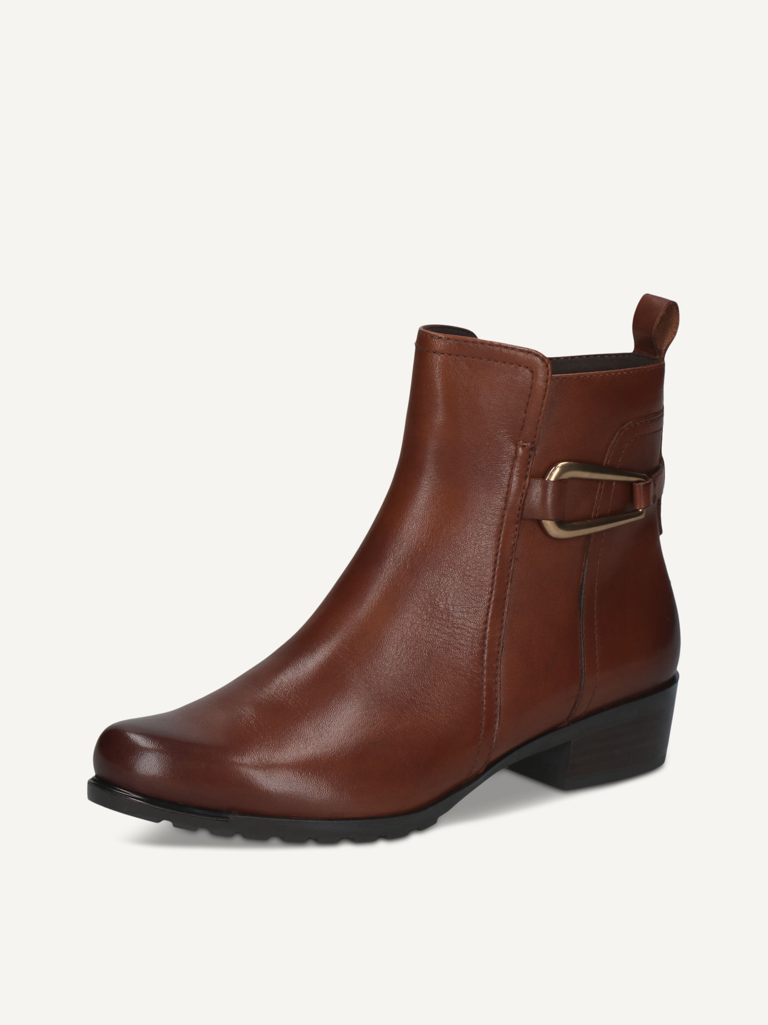 Caprice, Leather Bootie - brown COGNAC NAPPA, image 1 of 5