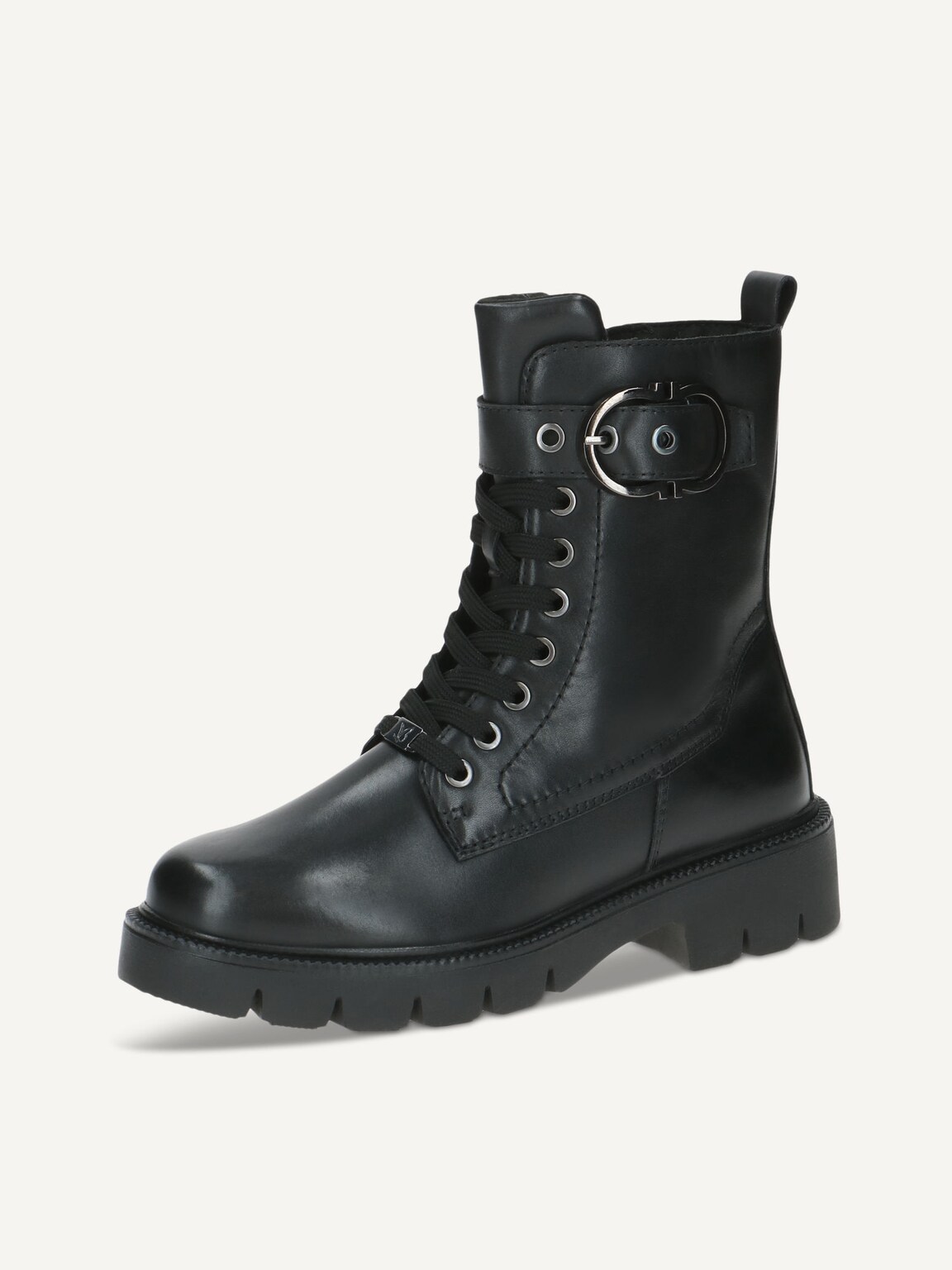 Caprice, Leather Bootie - black warm lining BLACK NAPPA, image 1 of 5