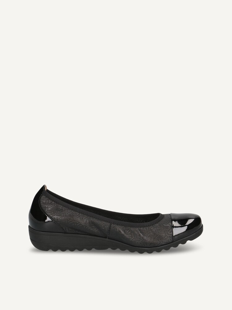 Caprice, Ballerine en cuir - noir BLACK COMB, image 3 sur 5