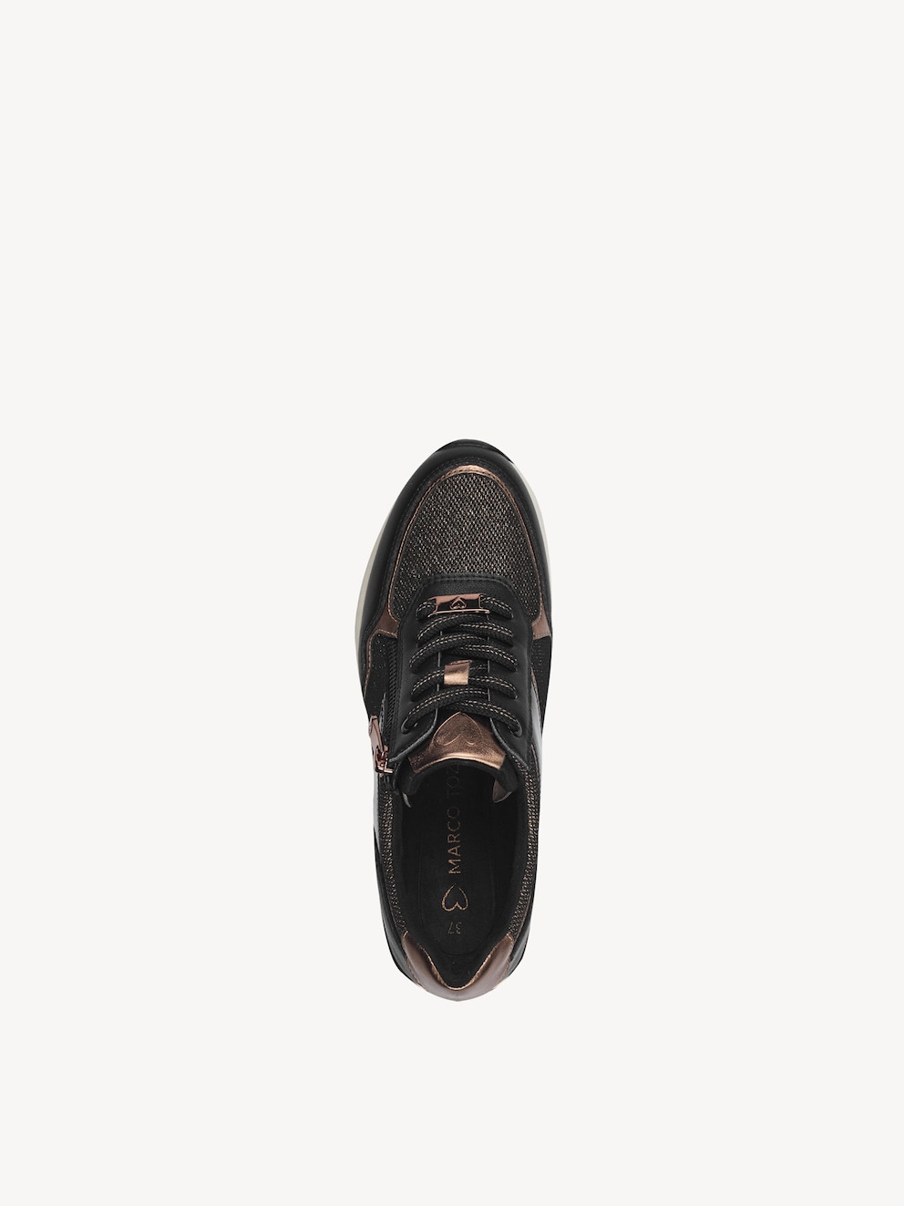 Marco Tozzi, Tenisky - černá BLACK/COPPER, obrázek 6 z 7