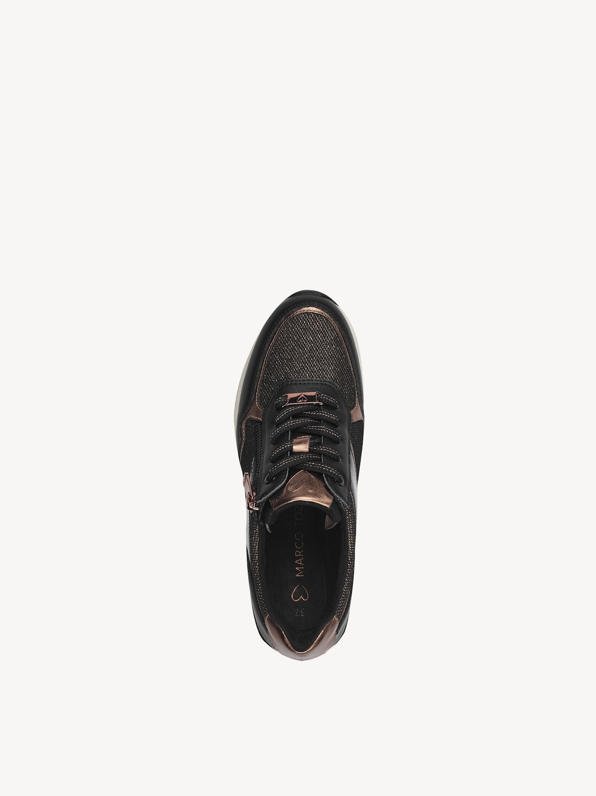 Marco Tozzi, Tenisky - černá BLACK/COPPER, obrázek 6 z 7