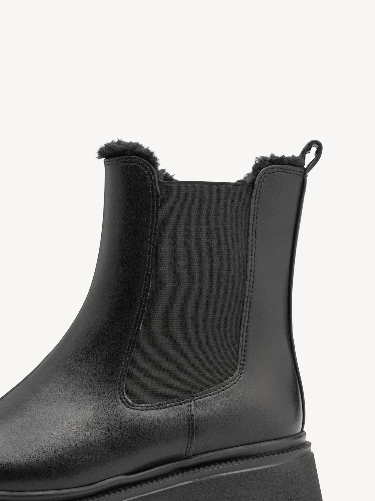 Marco Tozzi, Chelseaboot - zwart warme voering BLACK, afbeelding 5 van 7