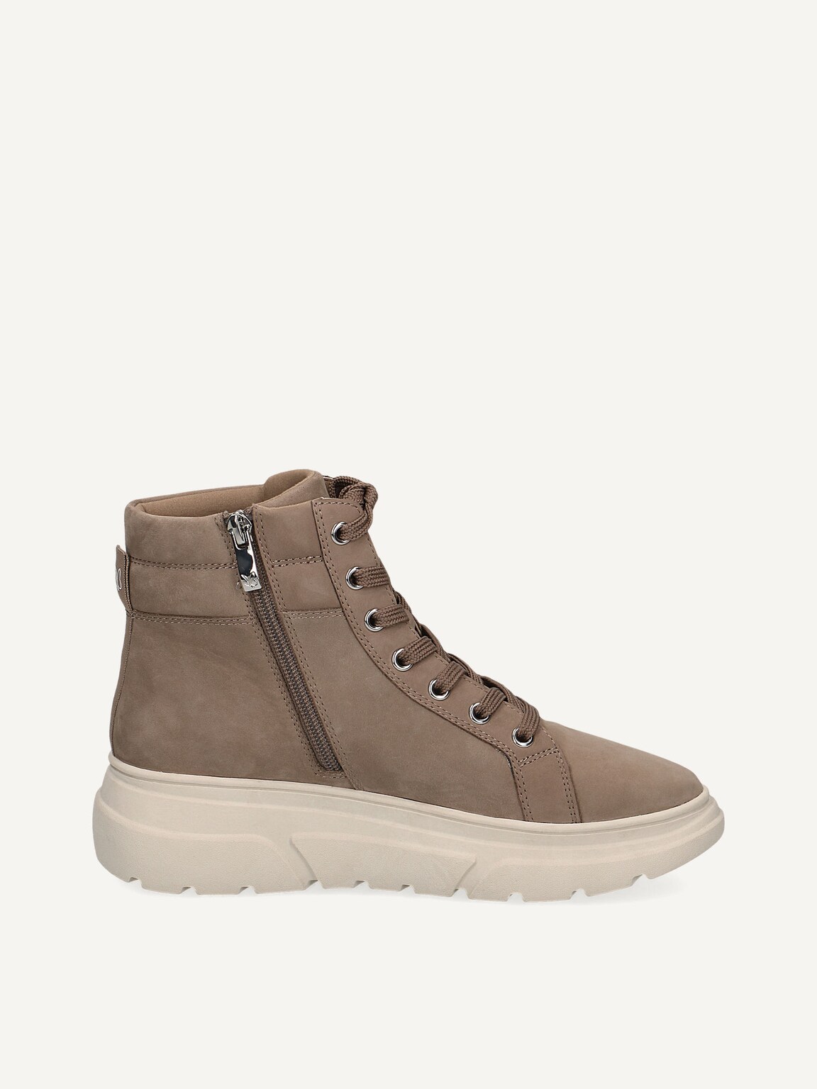Caprice, Leather Bootie - brown MUD NUBUC, image 4 of 6