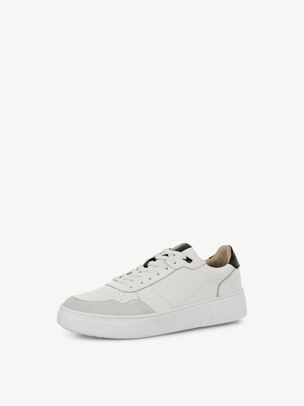 Marco Tozzi, Leren Sneaker - offwhite WHITE/BLACK, afbeelding 1 van 6