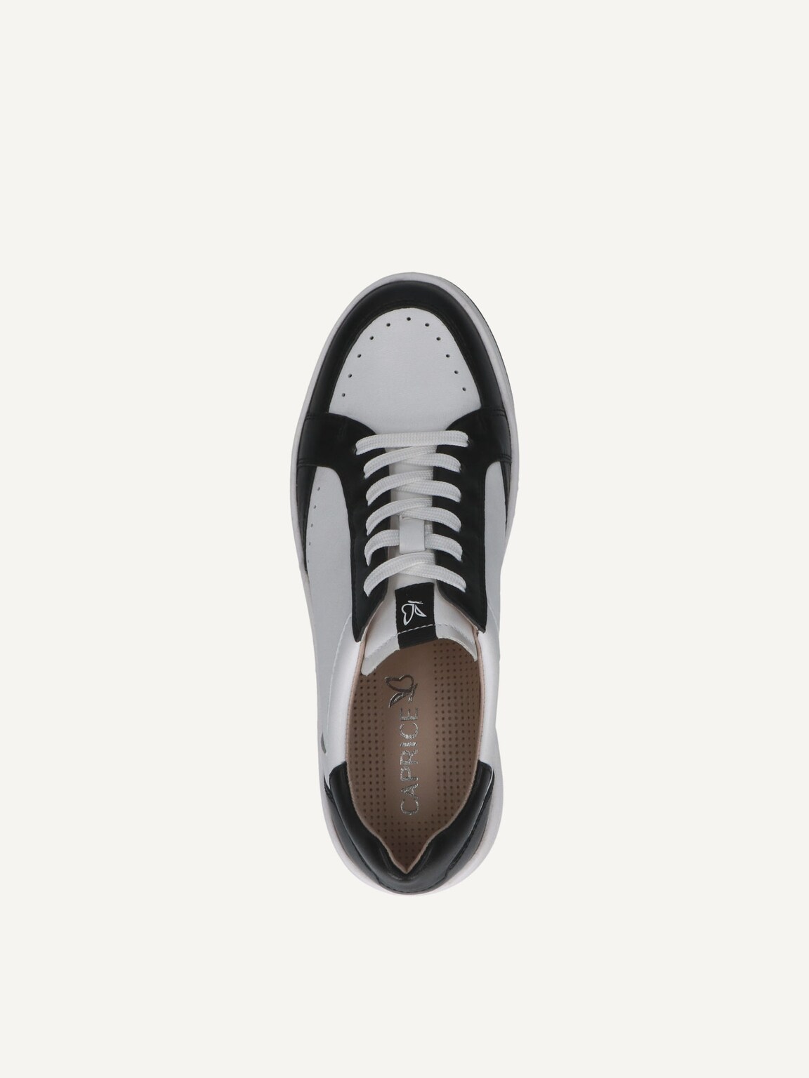 Caprice, Leather Sneaker - offwhite WHITE/BLACK, image 5 of 5