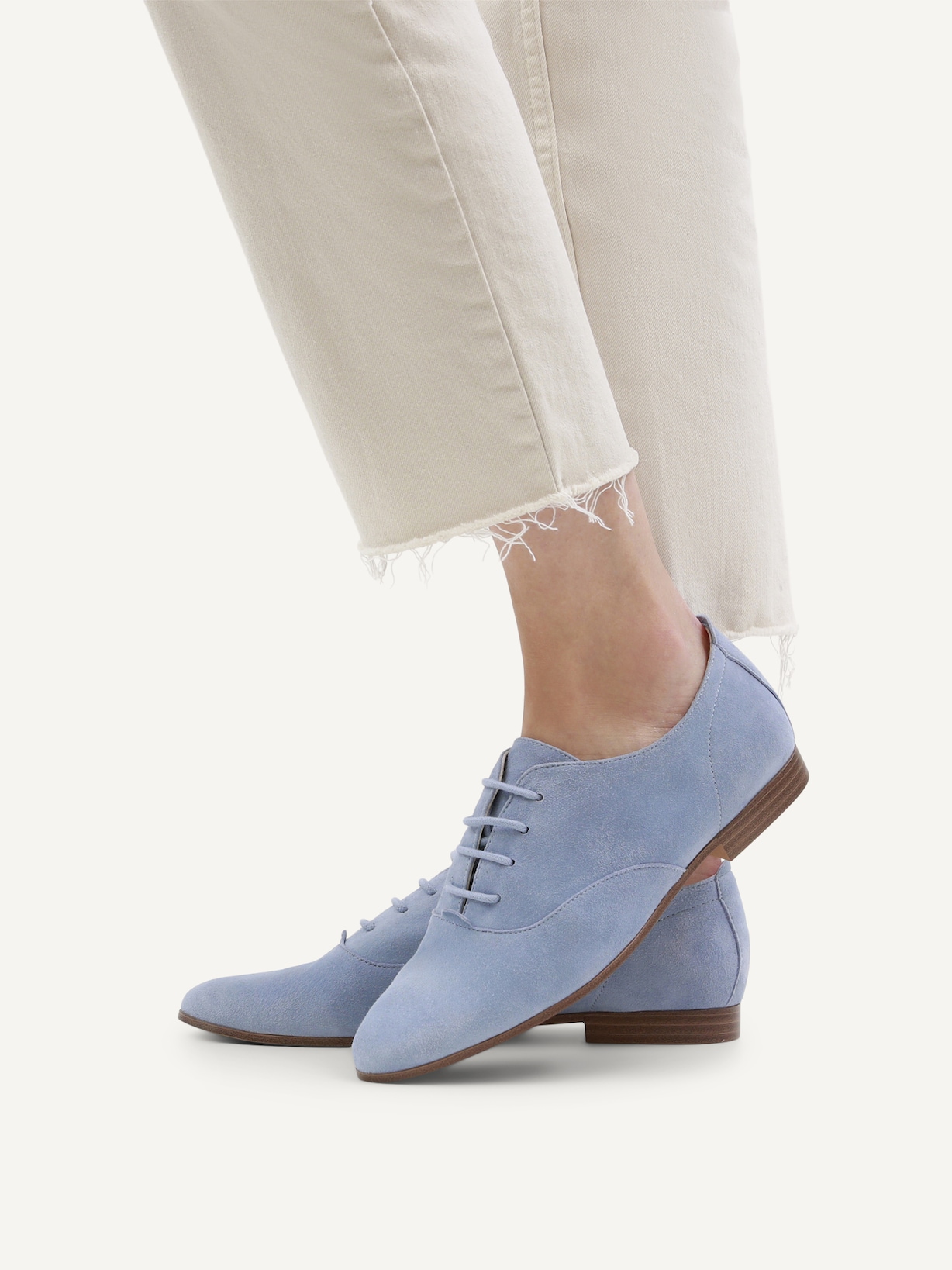 Caprice, Derbie en cuir - bleu BLUE SUEDE, image 2 sur 6